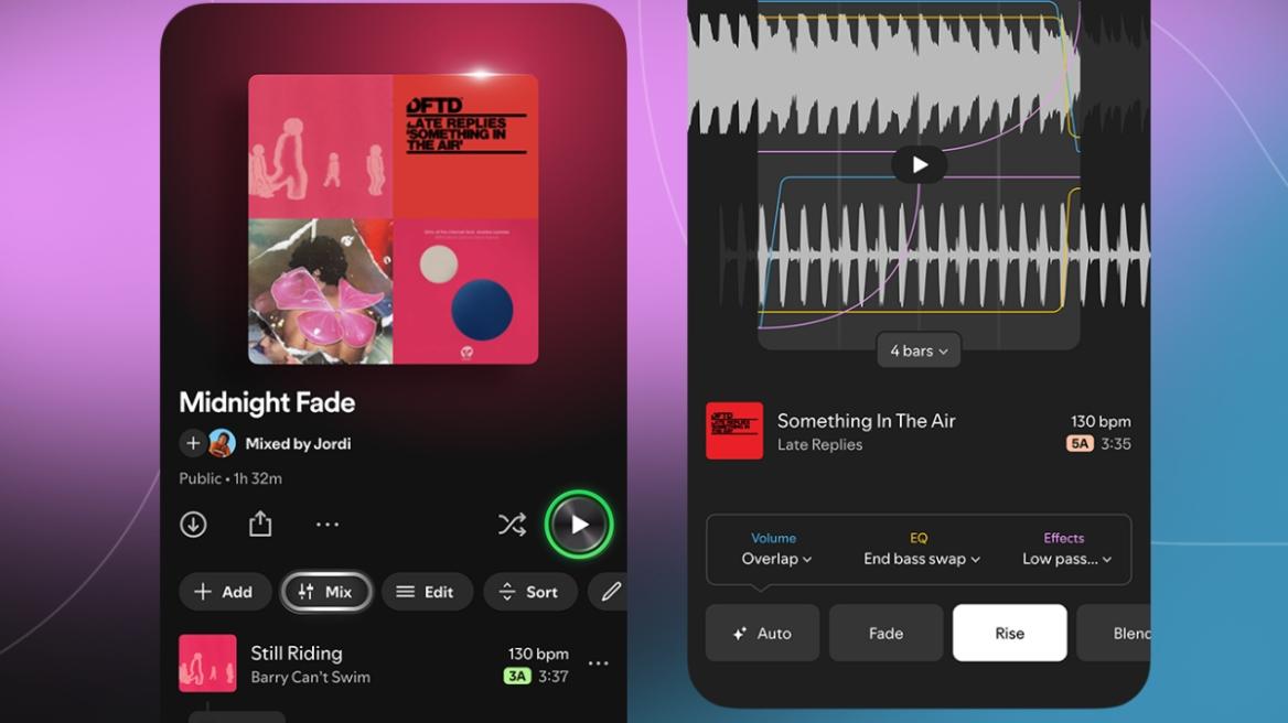 Spotify's New Mix Feature Lets Premium Users Craft Custom Track Transitions and Collaborate on Playlists Spotify Mix Feature in Action shown in a banner image