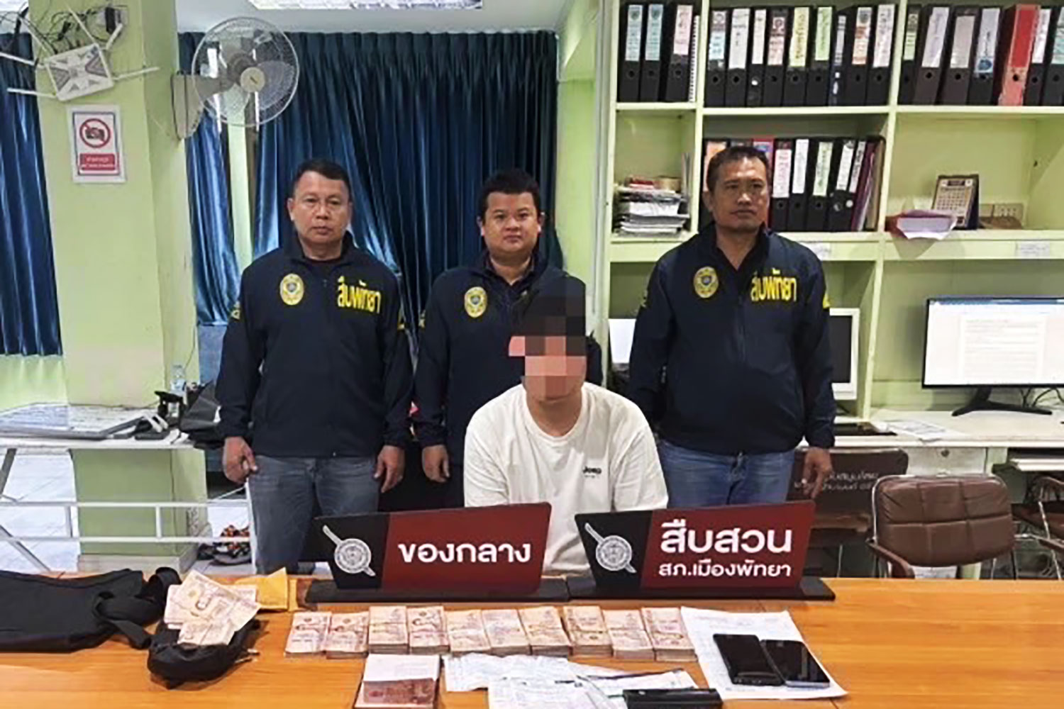 Pattaya police bust Chinese-led transnational scam network; Chinese suspect and two Thai arrests, cash and assets seized c1 3050591 250616112041